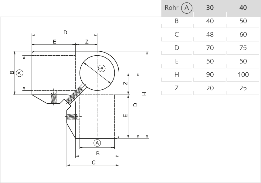 60 a |  Winkel-Verbinder